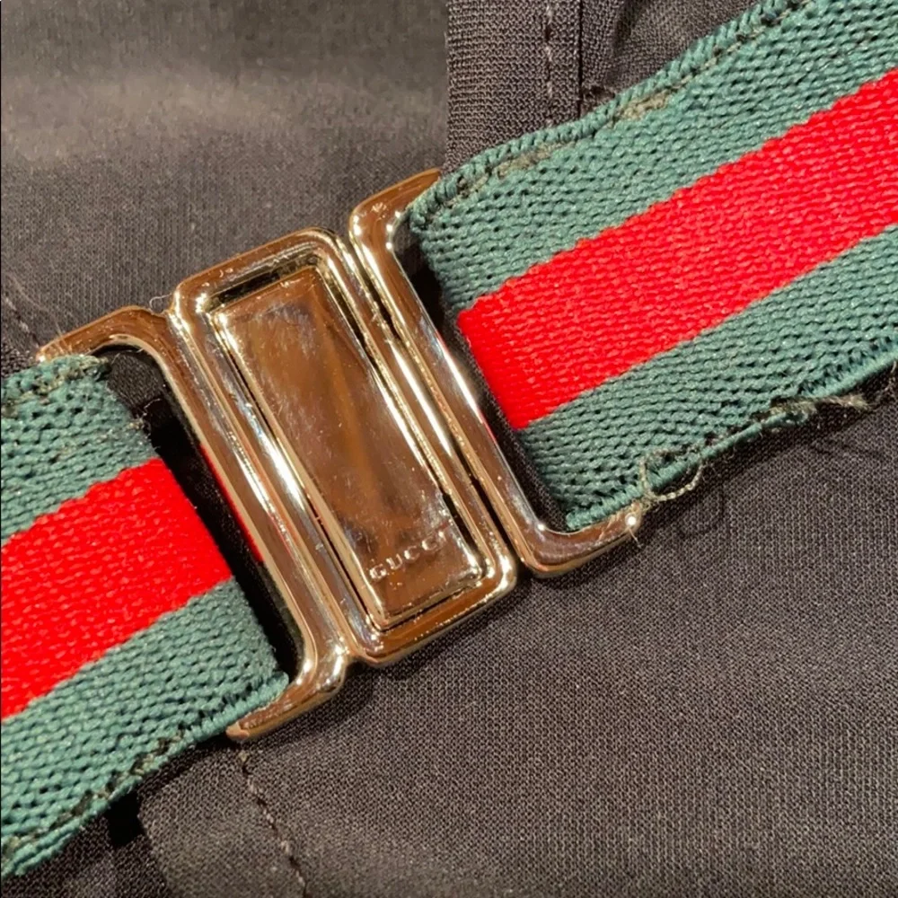 Gucci Black Bikini with Red and Green Stripe